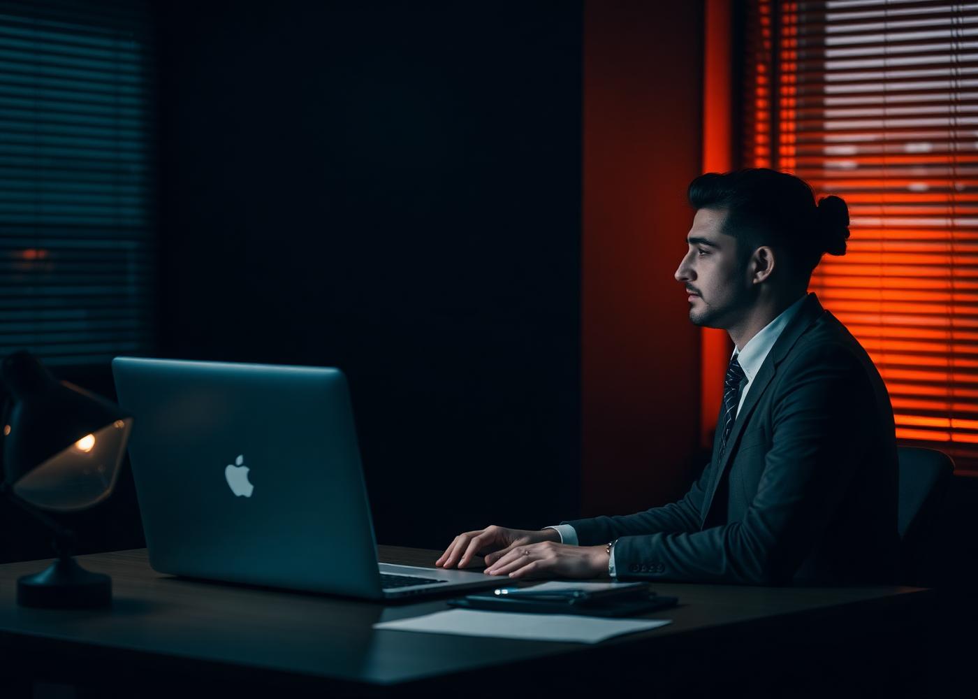 A candidate preparing for an interview
